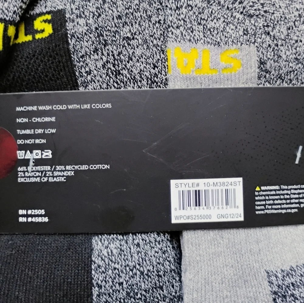 NEW Stanley Full Cushion Quarter Socks 10-Pack Men’s Stretch Durable Black Gray